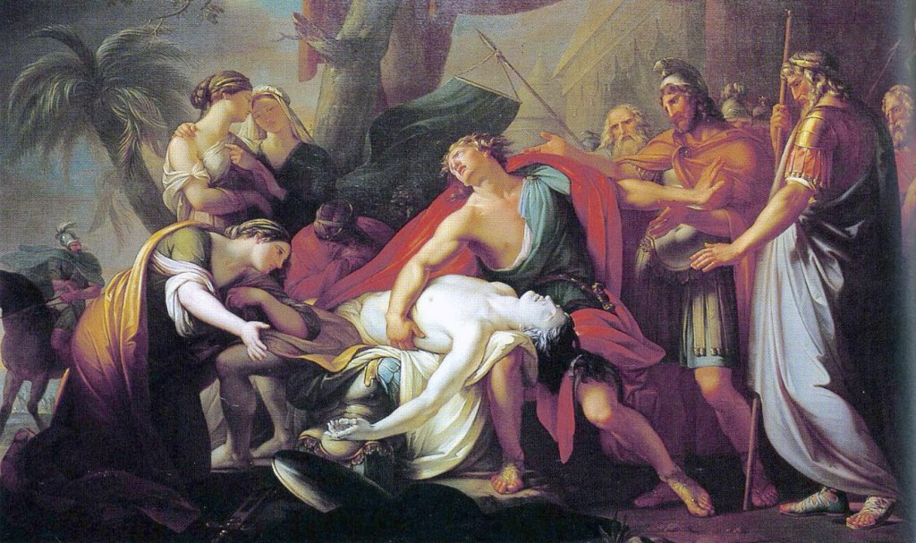Achilles Lamenting the Death of Patroclus, Gavin Hamilton, 1763